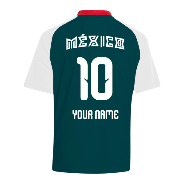 2026-2027 Mexico Away Pre-Match Shirt (White) - Kids (Your Name)-SoccerKits Hub | Buy Soccer Jerseys Online